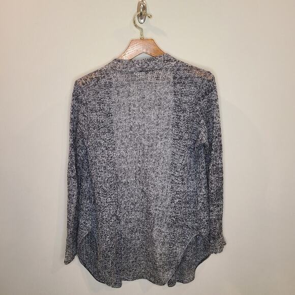Eileen Fisher Size XS Grey Open Front Linen Cardigan - Picture 3 of 11